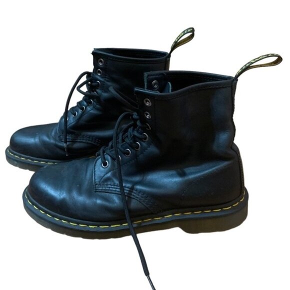 Dr Martens 1460 Black Soft Leather Boots | Sz M8 and W9 - Picture 1 of 7